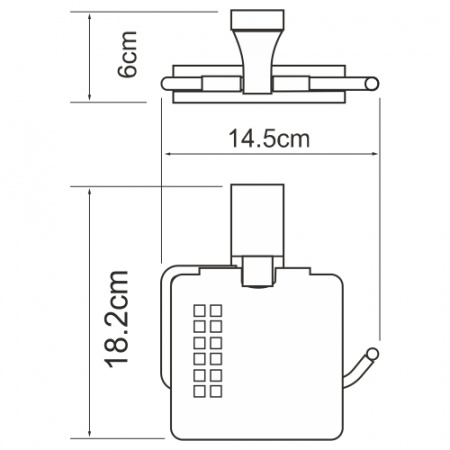 Держатель туалетной бумаги WasserKRAFT Lopau K-6025