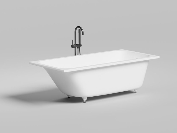 Ванна встраиваемая Salini ORLANDA KIT 170x80, S-Sense, матовый белый 102116M