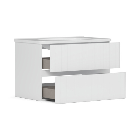 Тумба под умывальник Belux подвесная Осло 80-02 Белый матовый