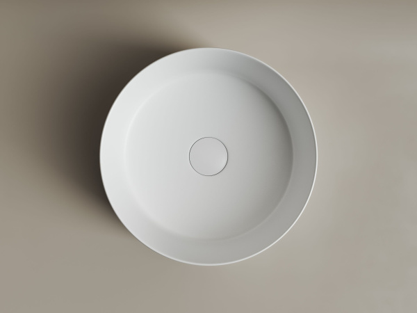 Умывальник чаша накладная круглая Ceramicanova Element 358*358*137мм, Белый матовый, CN6032MW