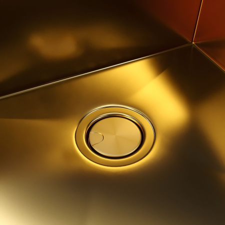 Выпуск для кухонной мойки Reflexion Part RX9003GD брашированное золото