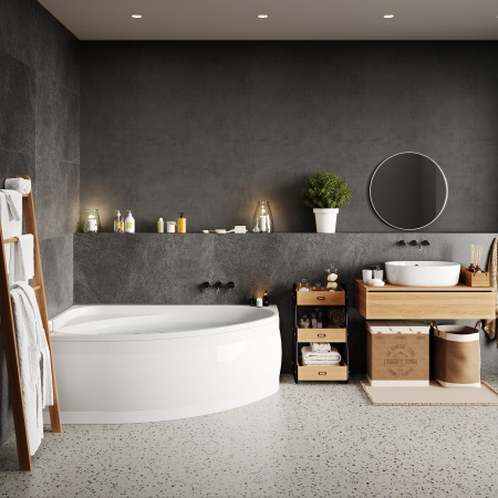 Акриловая ванна VAGNERPLAST HAPI 170x110 Left