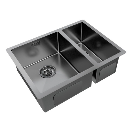 Мойка Paulmark GERBERG 59/2S UNI PM225944-GML 440х590х200 мм, нержавеющая сталь, вороненая сталь