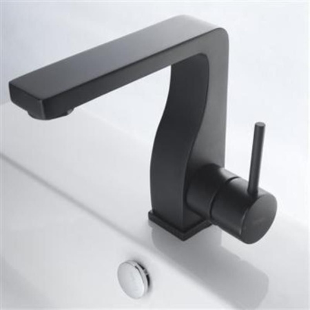 Смеситель для умывальника Bravat Arc F16061K-2-ENG (черный)