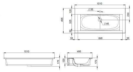 Раковина мебельная AM.PM Spirit 2.0 M70AWCC1002WG 100 см