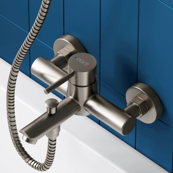 D3010000SS Logic new Смеситель для ванны и душа AM.PM из нержавеющей стали