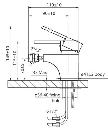 Смеситель для биде Ahti Satakunta SK501001