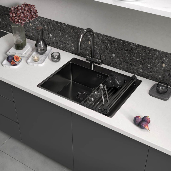 Сушилка для посуды, ролл-мат Reflexion Arno RX3032BL оружейная сталь