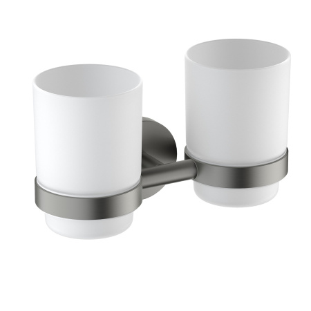 Стакан для ванной комнаты двойной Timo Saona 13034/18, черное золото