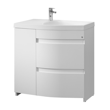 Тумба под умывальник Belux напольная Токио 80-02, белый глянцевый