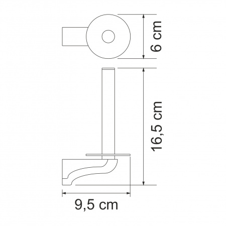 Держатель туалетной бумаги WasserKRAFT Kammel K-8397