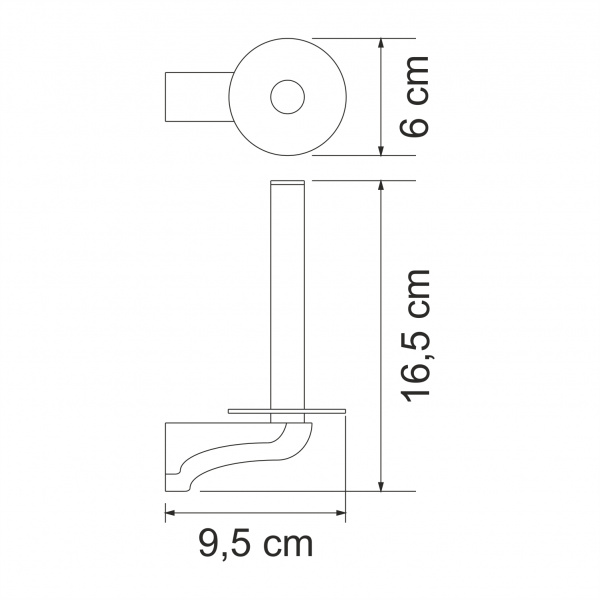 Держатель туалетной бумаги WasserKRAFT Kammel K-8397