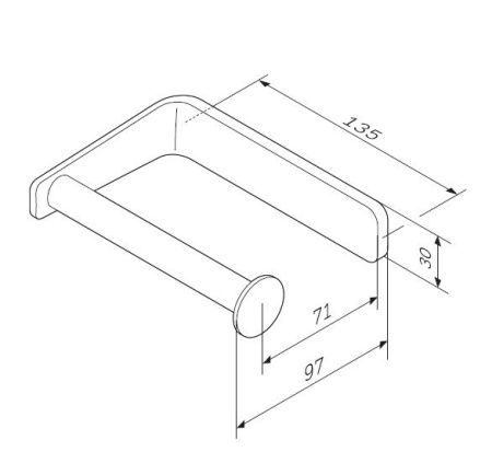 Держатель для туалетной бумаги AM.PM Inspire 2.0 A50A34100