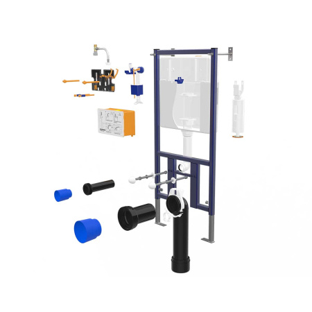 Инсталляция для подвесного унитаза Vincea VIS-450, 510х1000, цвет сине-белый