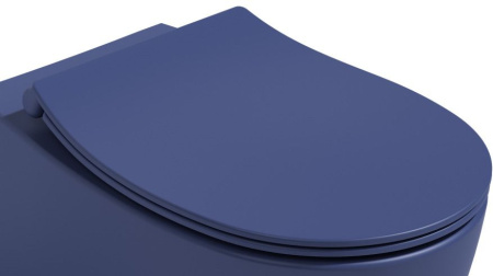 Сиденье для унитаза ISVEA Sentimenti Neo D40 ШГ 367*440 синий матовый 40D40544I-S