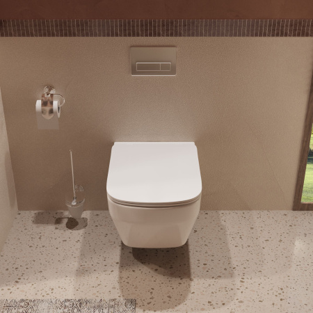 Унитаз подвесной Vincea Tornado Edge VT1-38T, цвет белый, ультратонкое soft-close сиденье