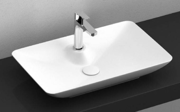 Раковина ISVEA SistemaY Clear накладная 600*377*127 цвет белый матовый 10SY50060SV-2L