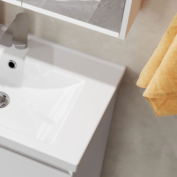 Умывальник Керамин Belux Тобаго 70, Белый глянцевый