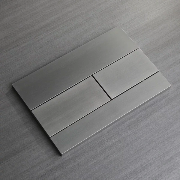 Кнопка смыва Veconi FLUSH V7, FLV7-GM, 240х162х10, пластик, оружейная сталь матовая