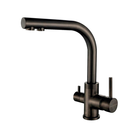 Смеситель для кухни Paulmark ESSEN Es213011-GM, вороненая сталь