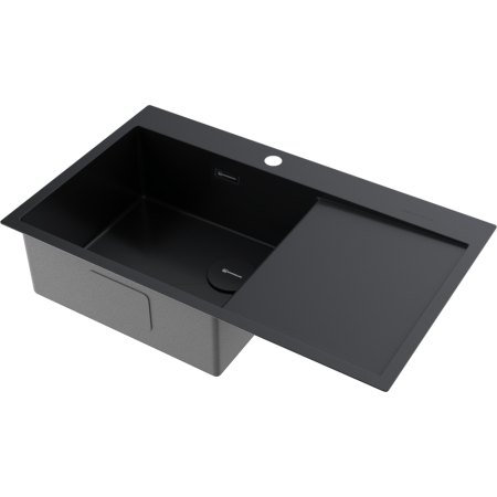 Кухонная мойка Omoikiri Akisame 86-L Side-GB нерж. сталь/графит 4997043