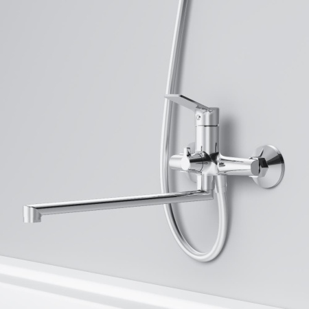 F85A90200 X-Joy, Смеситель для ванны и душа AM.PM, излив 325 мм, хром