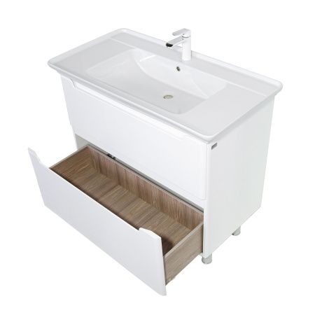 Тумба напольная BRIZ Альби 105 с умывальником Дуглас, 235 03-08105-14 00 БЕЛ