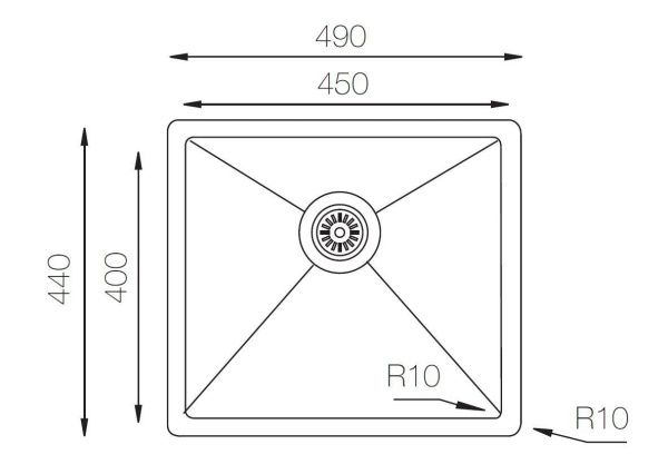 Мойка ZORG ZRN 4944 Nano