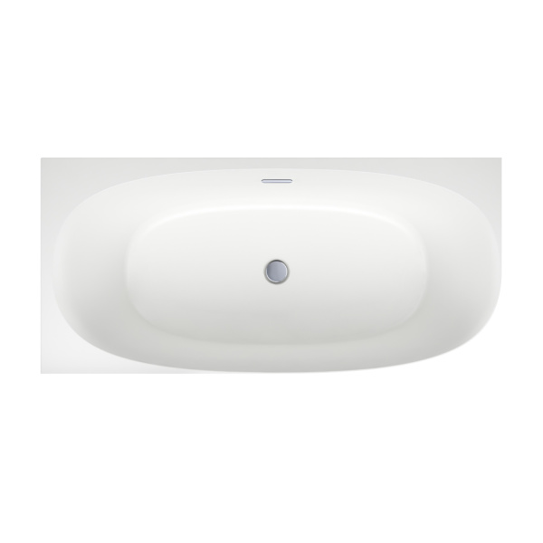 Акриловая ванна в наборе 4 в 1: пристенная ванна (левый разворот), каркас, экран, слив-перелив Wellsee Belle Spa 2.0 235802001