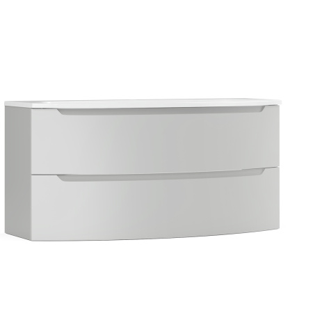 Тумба под умывальник Belux подвесная Ганновер 120-02, Silver