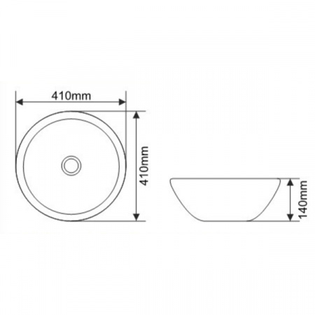 Раковина MELANA MLN-J2089 (золото)
