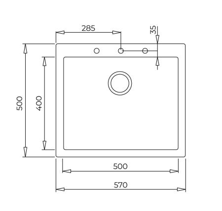 Кухонная мойка TEKA FORSQUARE 50.40 TG AVENA BEIGE 115230007