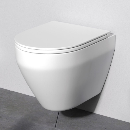 IS100151.701700 Инсталляция MasterFit с клавишей L глянц хром с подвесным унитазом Spirit V2.0 FlashClean с сиденьем