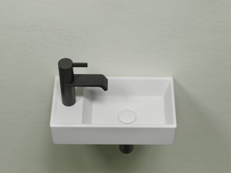 Умывальник подвесной прямоугольный Ceramicanova Element 407*217*100, белый матовый, CN6051RMW