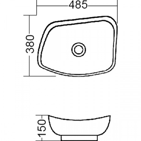 Раковина MELANA MLN-T4922
