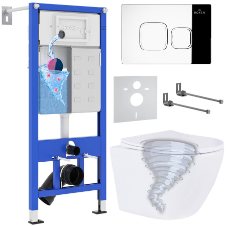 Комплект 6 в 1 Roxen StounFix Dual Fresh 968385  (состоит из: 710200, Santi 410280CH, 530205-01)