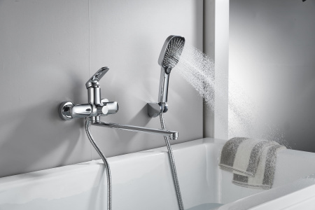 Смеситель для ванны Shevanik S8522, хром