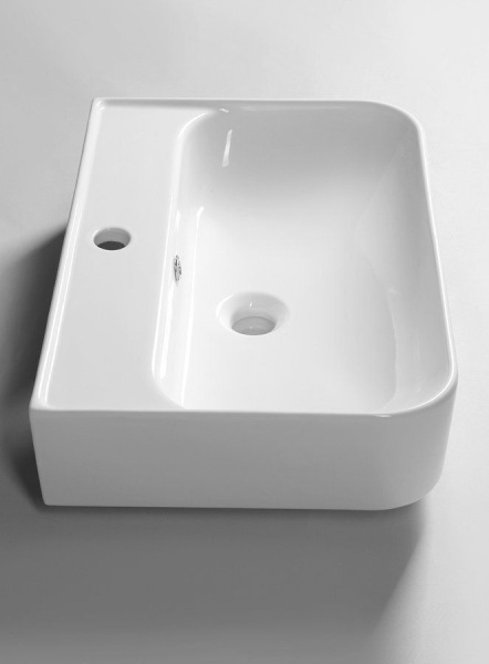 Раковина накладная ISVEA SistemaU 55см , белая 10PL53055SV