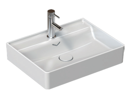 Раковина накладная ISVEA Vea 61 прямоугольная 61см, цвет белый 10VAS5061I