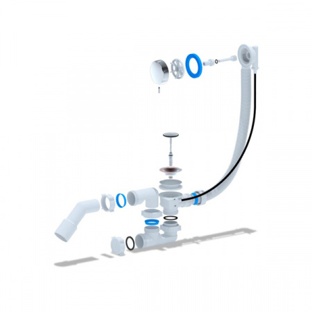 Сифон для ванны Ани Пласт EM321 полуавтоматический