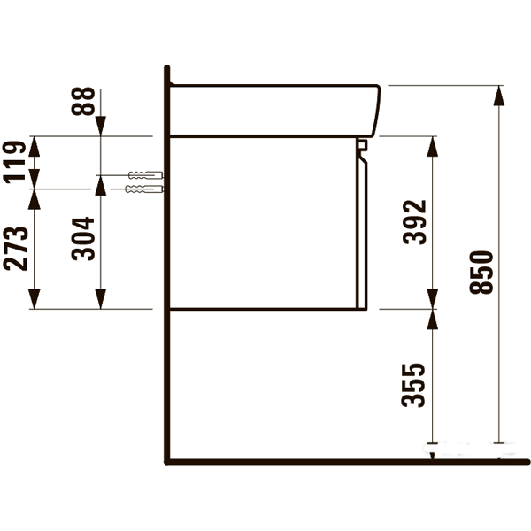 Laufen Pro тумба под умывальник 814967 [4830810959991]