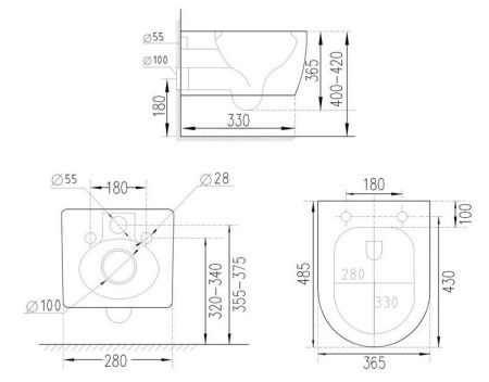 Комплект инсталляции 6 в 1 Roxen StounFix Dual Fresh 501501