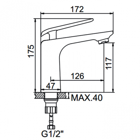 Смеситель для умывальника Ledeme H74 L1074