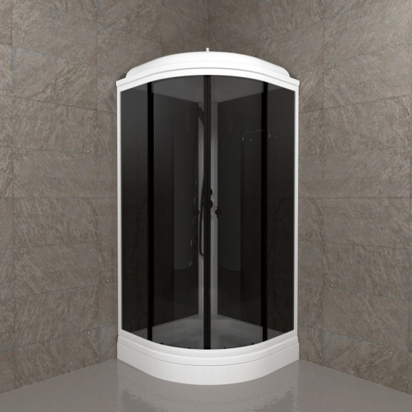 Душевая кабина Тритон Щ0000067302  Грэй-Блэк 90*90 А (ПД31)