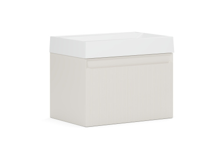 Тумба под умывальник Belux Базель подвесная 70-01, Светлый Миндаль матовый
