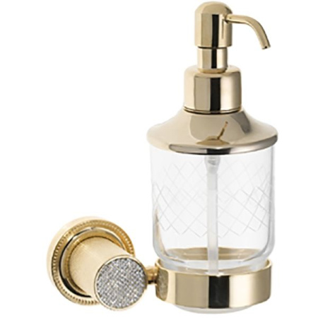 Дозатор для жидкого мыла Boheme Royal Cristal 10932-G Золото
