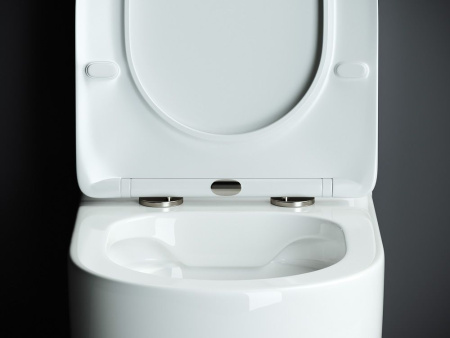 Напольный пристенный унитаз Ceramicanova Mia Rimless, Белый, CN1801