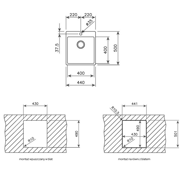 Мойка ТЕКА FORLINEA R15 400.400 AUTO W/OVF SINK