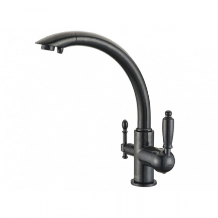 Смеситель для мойки ZorG ZR 314 YF-33 чёрный металл