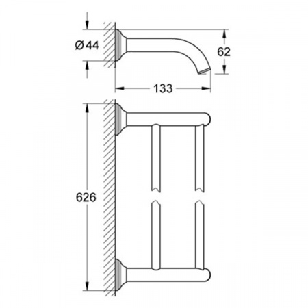 Держатель для полотенца Grohe Essentials Authentic 40654001 хром